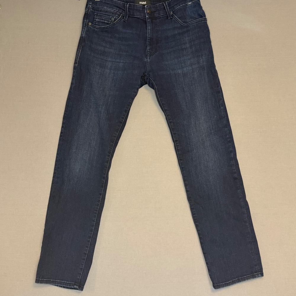 Mavi Jake Slim Leg Jeans Mens 33x32 Dark Wash Denim Blue M0042232480